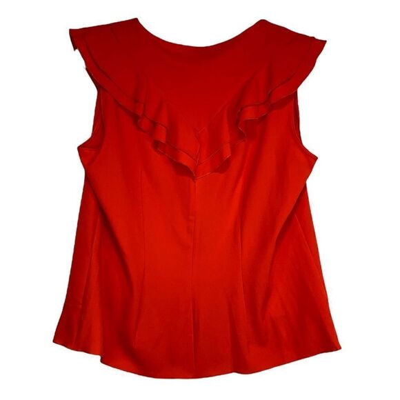 𝅺bianca Nygard Red Ruffled Top - Picture 2 of 8
